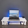 VIVO 24 inch Monitor Stand, Wood & Steel Desktop Riser,