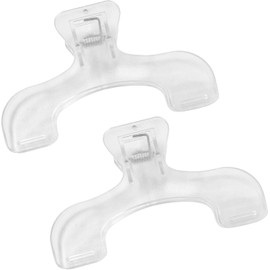 Lyfengdeam2 PiecesTransparent Book Page Holder Clips, Portable Reading Book Openers