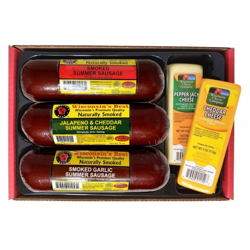 Wisconsin's Best - Premium Cheese & Sausage Gift Box