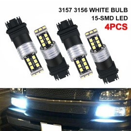 Unbranded 4PC 3157 LED White Daytime Running Light Bulb DRL for Chevy Silverado 1500 00-07