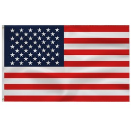 USA FLAG American Flag 3 x 5 FT American Flag USA Flag Indoor/Outdoor Quality Polyester with Vivid Colour Double-Stitched Edges Brass Grommets Decorations