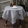 Linen Tablecloth Beautiful Laser Cut Patterned Tablecloths Are Suitable for