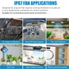 GDSTIME 120mm x 38mm 12V DC Waterproof IP67 Fan High