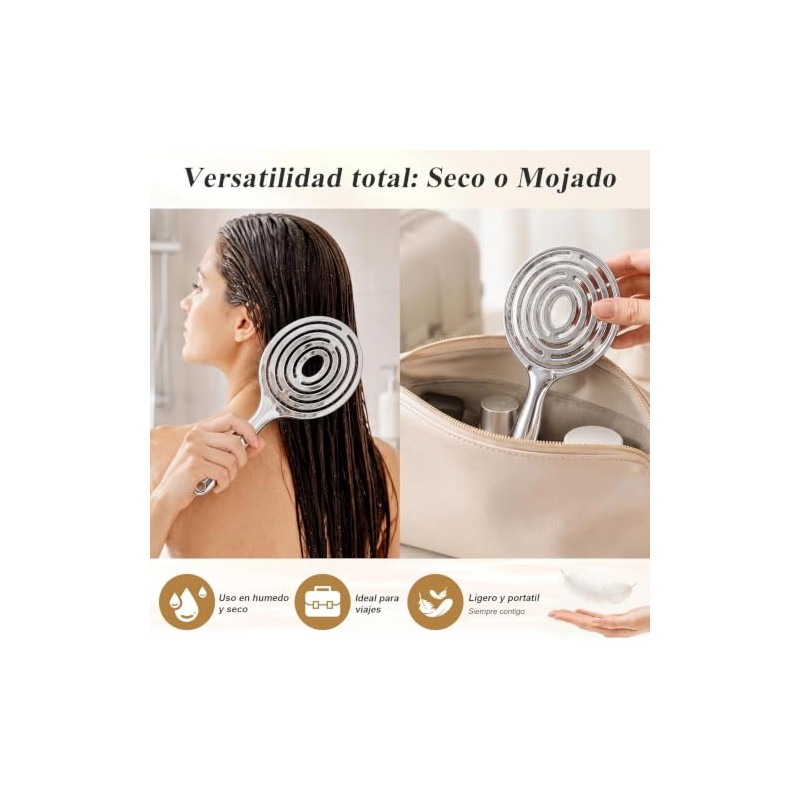 Cepillo para Cabello con Cerdas de Jabalí y Nylon, Cepillo