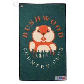 U Suck at Golf Funny Golf Towel for Bag - Super Absorbent Microfiber, Quick-Dry, Waffle Texture & Unique Design Prints to Stand Out on Golf Course | Bushwood - 25" x 15"