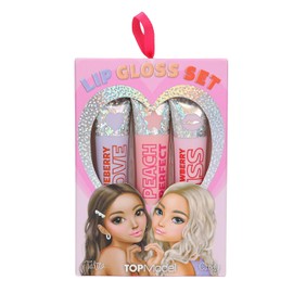 Depesche 13142 TOPModel Beauty and Me-Holo Set of 3 Shimmering Lip Glosses in Pink Shades with Fruity Fragrances, Multi-Colour