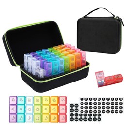 Pill Organizer 3 Times a Day for Seniors,Portable Monthly 31 Days Pill Case