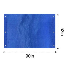 ABCCANOPY 132 x 228 cm Swing Set Replacement Tarpaulin for Playgrounds Shadow Screens (Blue)
