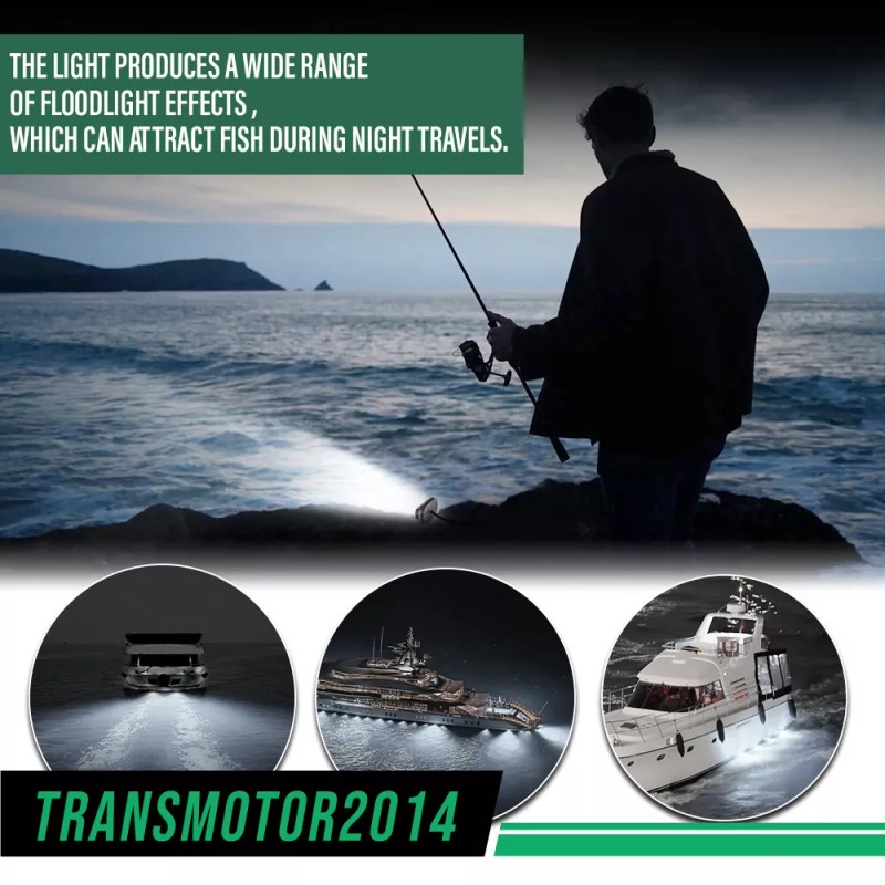 transmotor2014 2Pk 24LED Led Pontoon Boat Docking Light Bright White