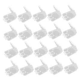 KONTONTY 20pcs Transparent Memory Card Case Holder for T Flash Cards Lightweight and Portable Storage Organizer Durable and Odorless Design Easy Access Prevents Loss