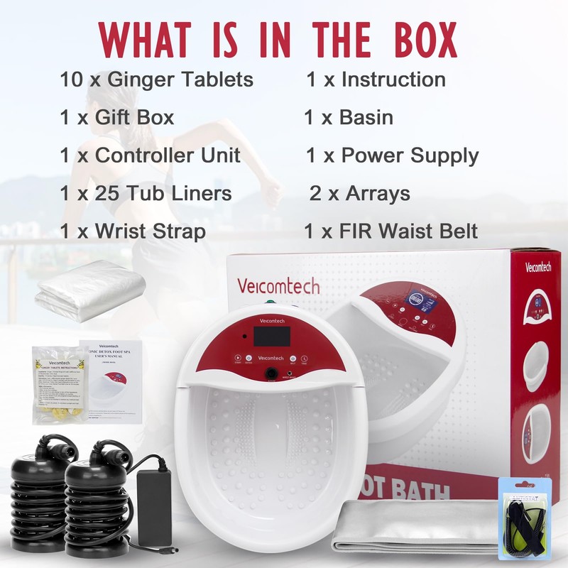 veicomtech Ionic Foot Bath Detox Machine, Foot Detox Machine, Ionic