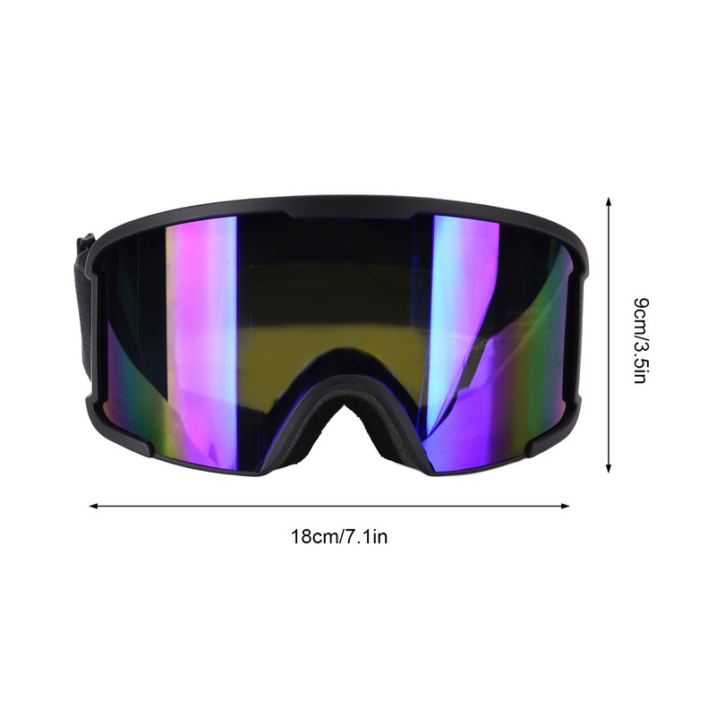 Ski Windproof Glasses Goggles Double Layer Anti Fog Sphere Large