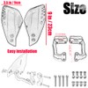 Kucehiup Motorcycle Handguards 7/8" 22mm Universal Hand Guards Black