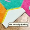 Hexagon Modular Rug Tiles 5-Piece Set and 7-Piece Set, Colorful