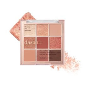 dasique Shadow Palette 02 Rose Petal I Cruelty-Free I 9 Blendable Shades in Smooth Matte and Shimmer Finishes with Gorgeous Pearls                    