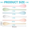 YPLonon Plastic Spoon Set 18.5 cm 8 Pieces Kitchen Spoons