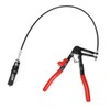 Flexible Wire Hose Clamp Plier Steel RustProof Red Black Automobile