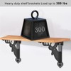 SELEWARE Heavy Duty Shelf Brackets 12 Inch, Deer Shelves Brackets,