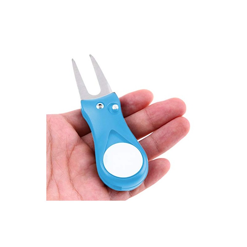 IKAAR Golf Divot Tool with Pop-up Button & Magnetic Ball