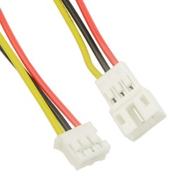 BGTXINGI 40 Pieces (20 Pairs) 2.0 mm 3-Pin Socket with Plug and 10 cm Connection Cable for LED Light Strip 3.9 Inch Compatible with JST PH