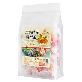 Pineapple sweet-scented osmanthus snow pear tea 13.22 oz（15g×25 packets） of sweet flower and fruit tea drinks 凤梨桂花雪梨茶375g