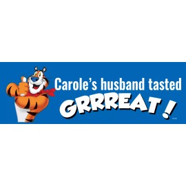 Carole's husband tasted GREAT! Tiger King Fan - Vinyl Bumper Sticker Decal M140