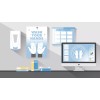 Symmetry Hand Hygiene Dispensers Symmetry with Non-Alcohol foaming hand Sanitizer