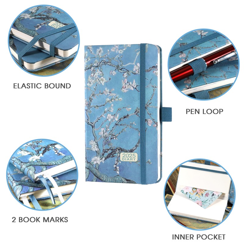 Pocket Diary 2025 - A6 Diary 2025 from January 2025