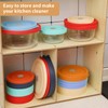 Replacement Lids for Pyrex 7201-PC 4 Cup, Silicone Round Storage