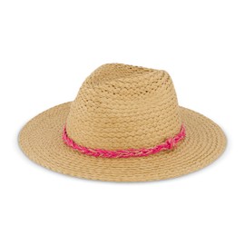 Nicole Miller Straw Sun Hats for Women, Azalea