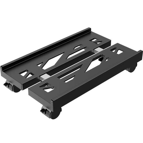 CABTE Adjustable Computer Tower Stand, Mobile CPU Stand with 4