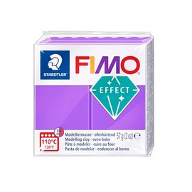 STAEDTLER 8020-604 FIMO Effect Oven-Hardening Polymer Modelling Clay - Translucent Purple (57g)