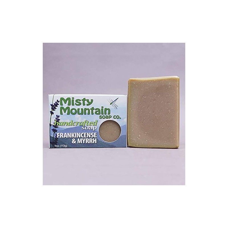 Frankincense and Myrrh Handcrafted Bar Soap by Misty Mountain Soap