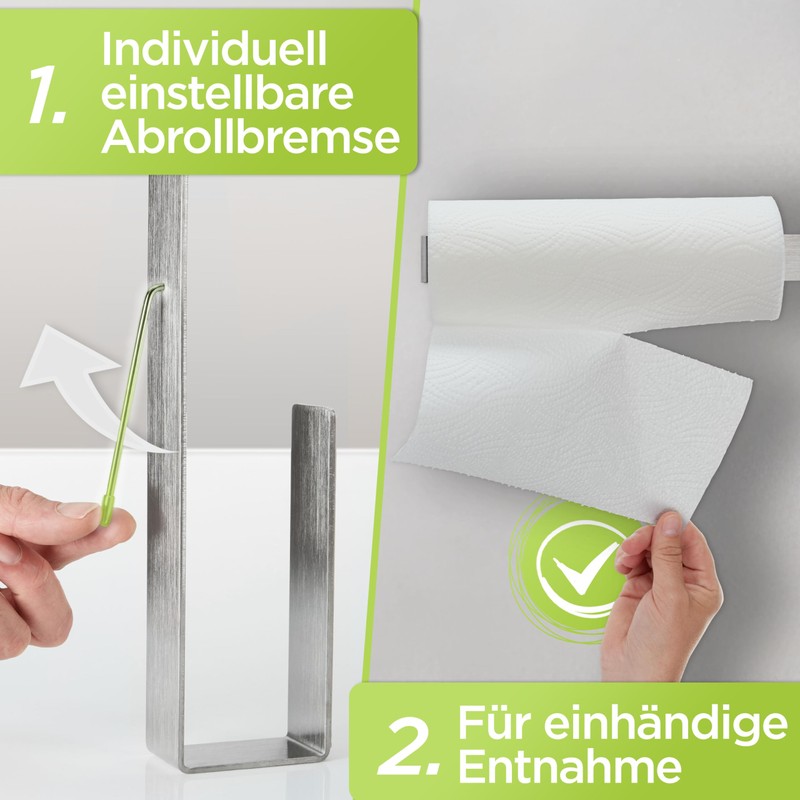 DEELIA® Kitchen Roll Holder Silver | Kitchen Roll Holder No