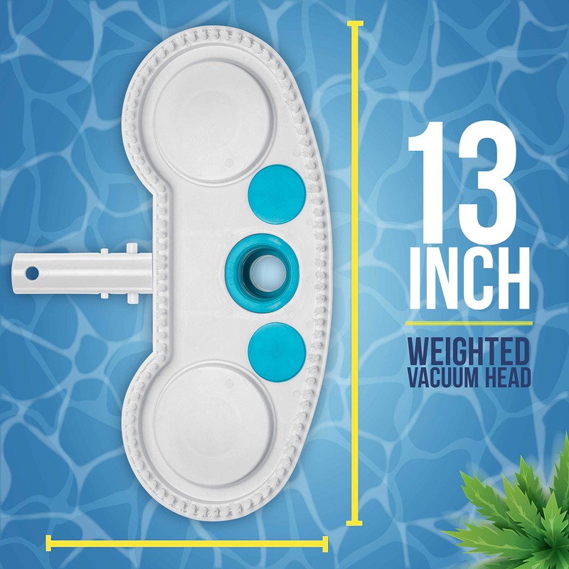 U.S. Pool Supply 13" Weighted Pool Vacuum Head with Nylon