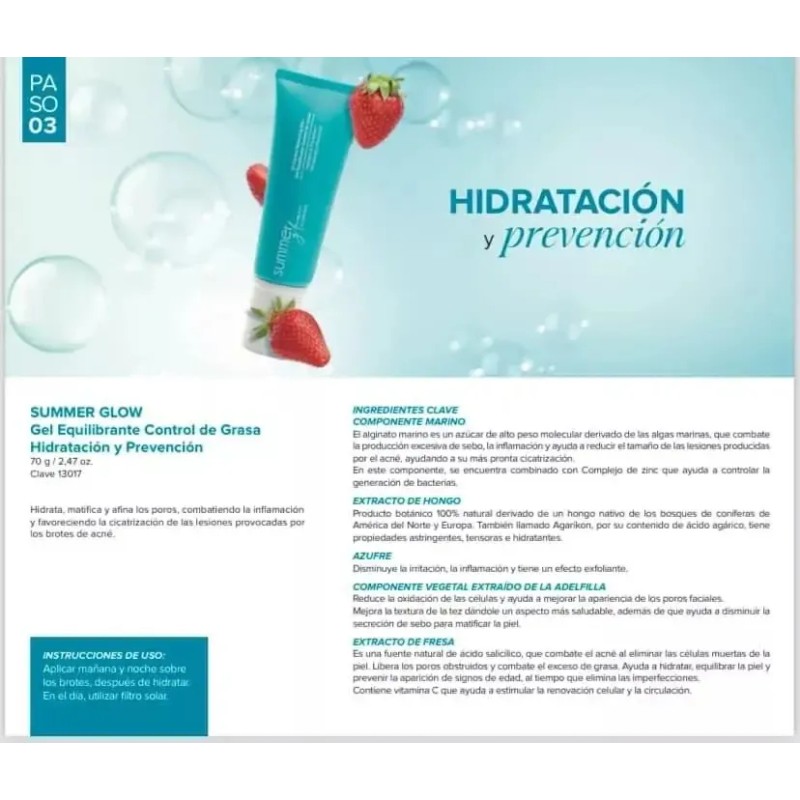 Set Summer Glow Control De Grasa Rutina Completa Terramar