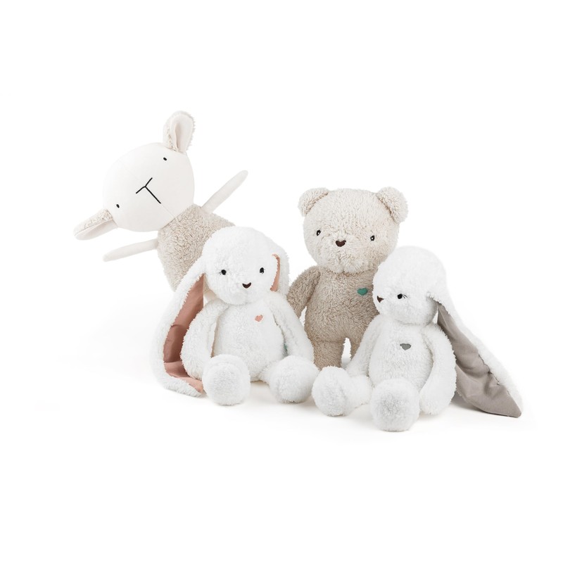 myHummmy Schlummerhäschen 5in1 mit Licht écru-rouge