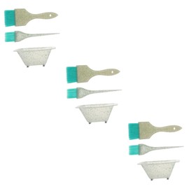 FRCOLOR Sets Hair Coloring Kit Hair Dye Brush Bowl Tint Brush Versatile for Salon Barber Home Use