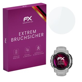 atFoliX Glass Film Compatible with Garmin Instinct 2 45 mm Tempered Glass Film, 9H Hybrid Glass FX Protective Tempered Glass Film