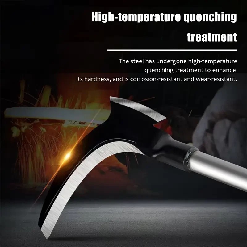 Nicecho Weeding Sickle with 3.3' Ft long Handle with Double
