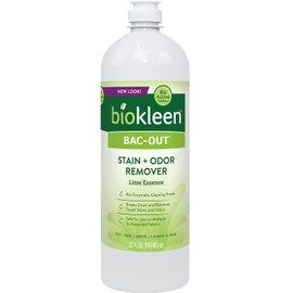 Biokleen Bac-Out Stain+Odor Remover, Destroys Stains & Odors Safely, for Pet Urine, Laundry, Diapers, Wine, Carpets, & More, Eco-Friendly, Non-Toxic, Plant-Based, 32 Ounces