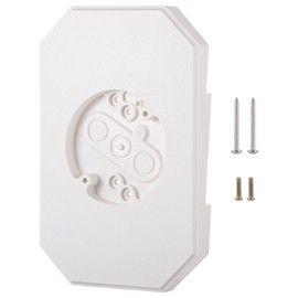 Vinyl Siding Light Mounting Blocks, PVC Built-in Electrical Box Mounting Plates, Outdoor Light Fixture Mounting Brackets, Fit 1/2 in Lap Double and 4 in Siding, White