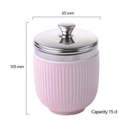 BIA Fluted Egg Coddler Celadon Pink