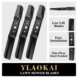 YLAOKAI 742-05056 3PK Mower Blades Replace 54" Cub Cadet 942-05056 942-05056A 742-05056A Compatible with RZT XT1 XT2 ZT1 ZT2 Craftsman 247 Series T3200 G8400 Troy Bilt Super Bronco