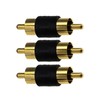 YFFSFDC RCA Male to RCA Male Relay Adapter 3 Pack