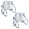 OTTFF 2 Pack 1-7/8" x 2-3/8" U Bolt Cross Clamps,
