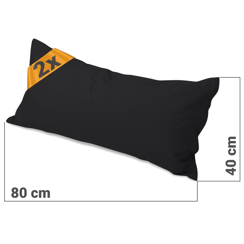 Npluseins Renforcé Pillow Cases Simple and Elegant Design Double 100