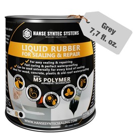 HSS Liquid Rubber 7.7oz – MS Polymer Sealant for RV, Roofs, Cracks, Walls & Any Repairs, Solvent-Free, Flexible Waterproof Coating, Can 7.7oz (Grey)