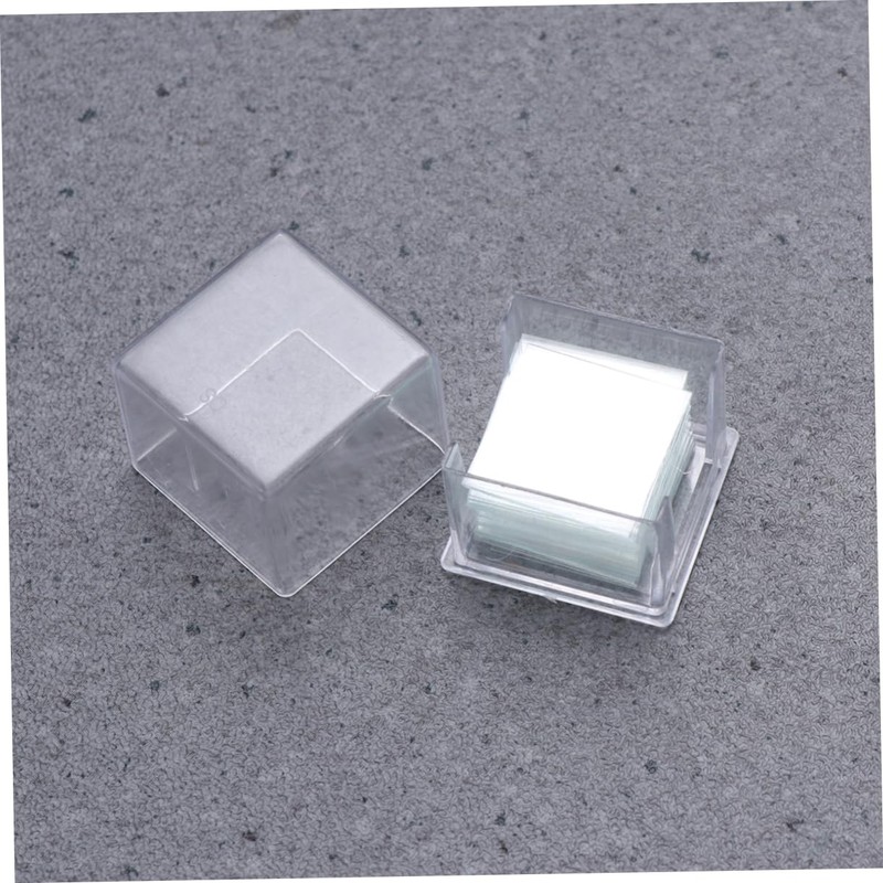 Operitacx 100pcs Microscope Cover Glasses Square Coverslips Microscope Cover Slips