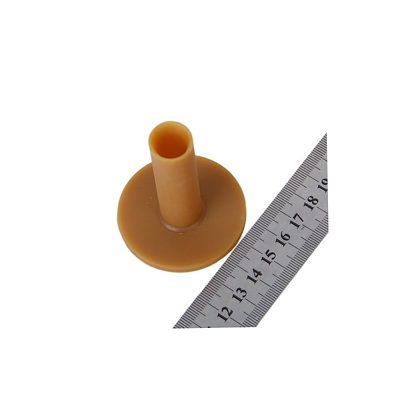 OHPHCALL 5pcs Rubber Golf Tees Durable Coffee Color Lightweight Design